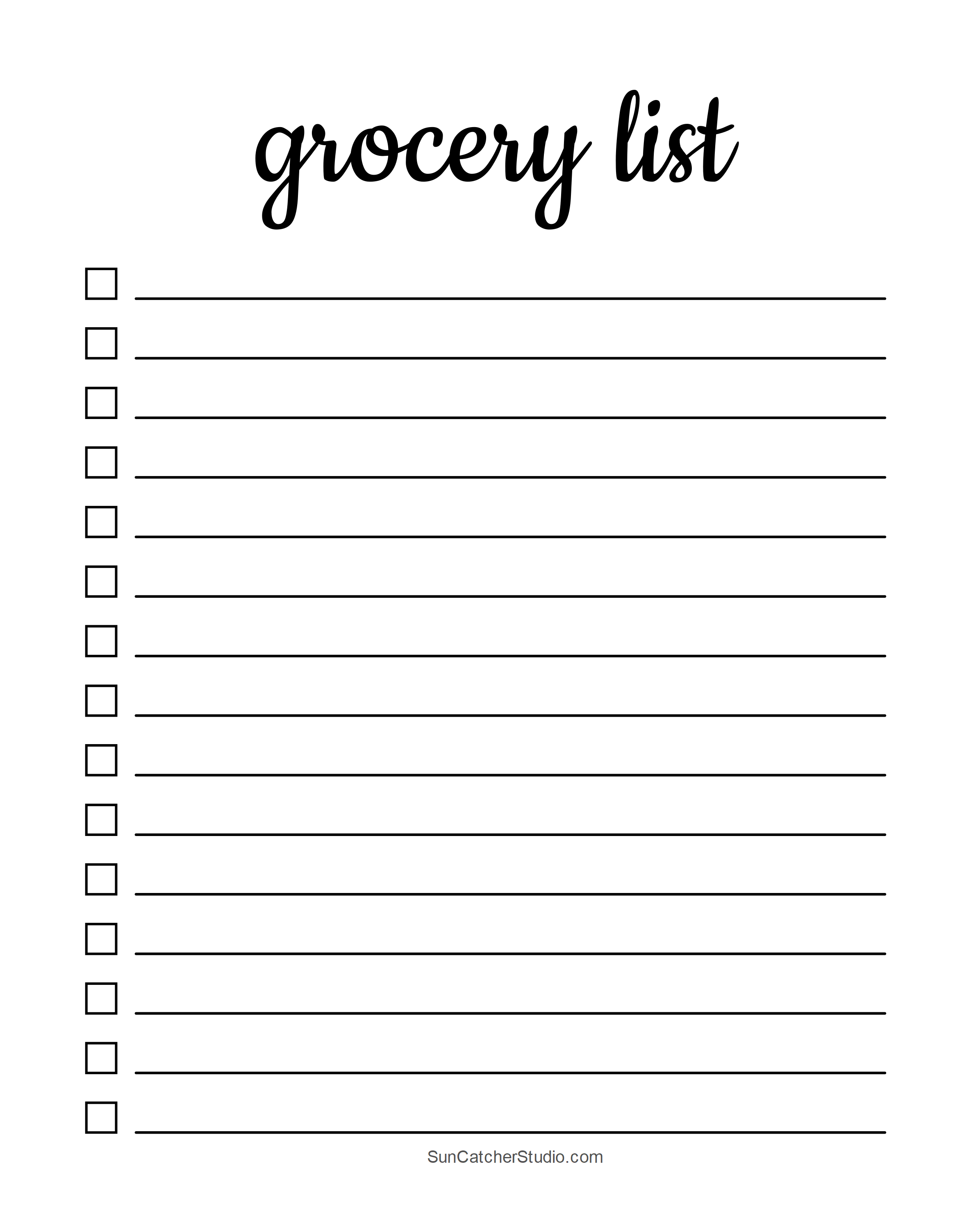 Detail Grocery List Template Nomer 21