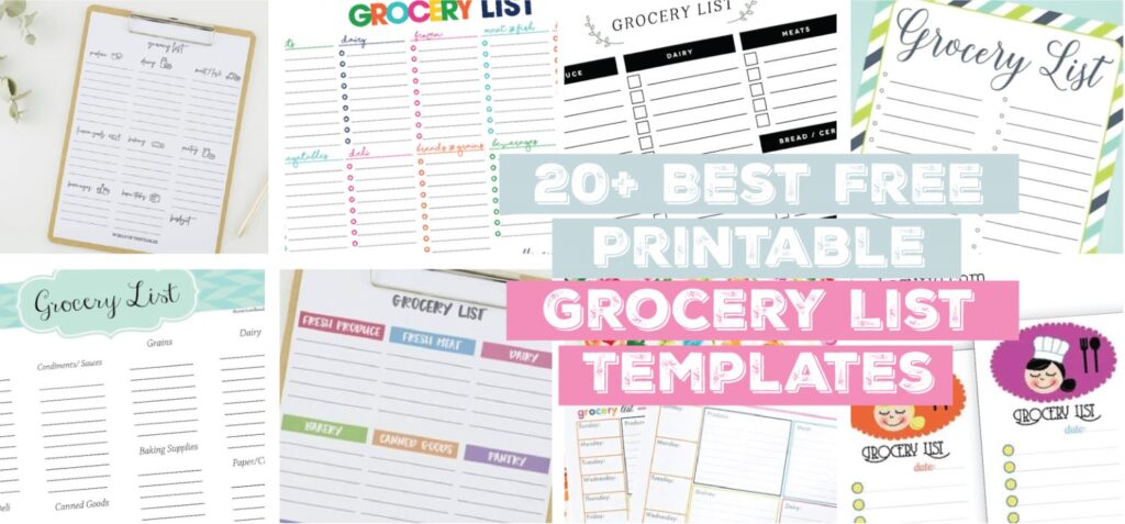 Download Grocery List Template Nomer 30