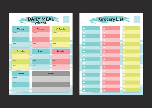 Detail Grocery List Template Nomer 42