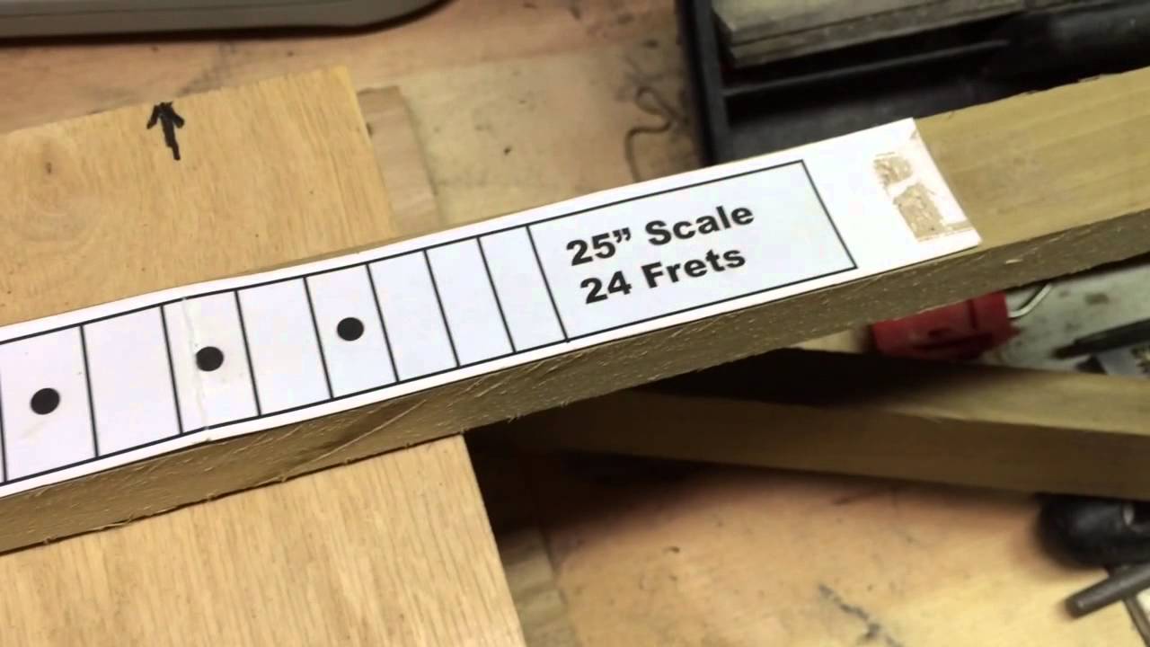 Detail Guitar Fret Template Nomer 18