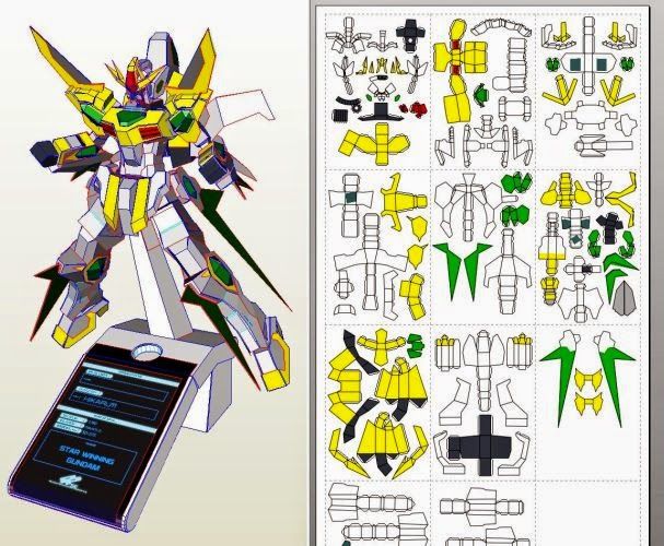 Gundam Papercraft Template - KibrisPDR