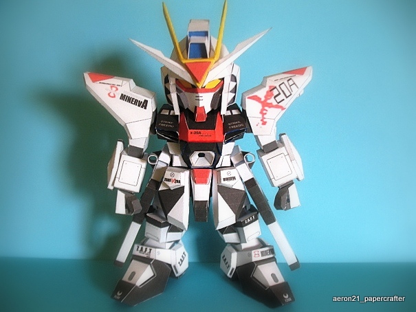 Detail Gundam Papercraft Template Nomer 28