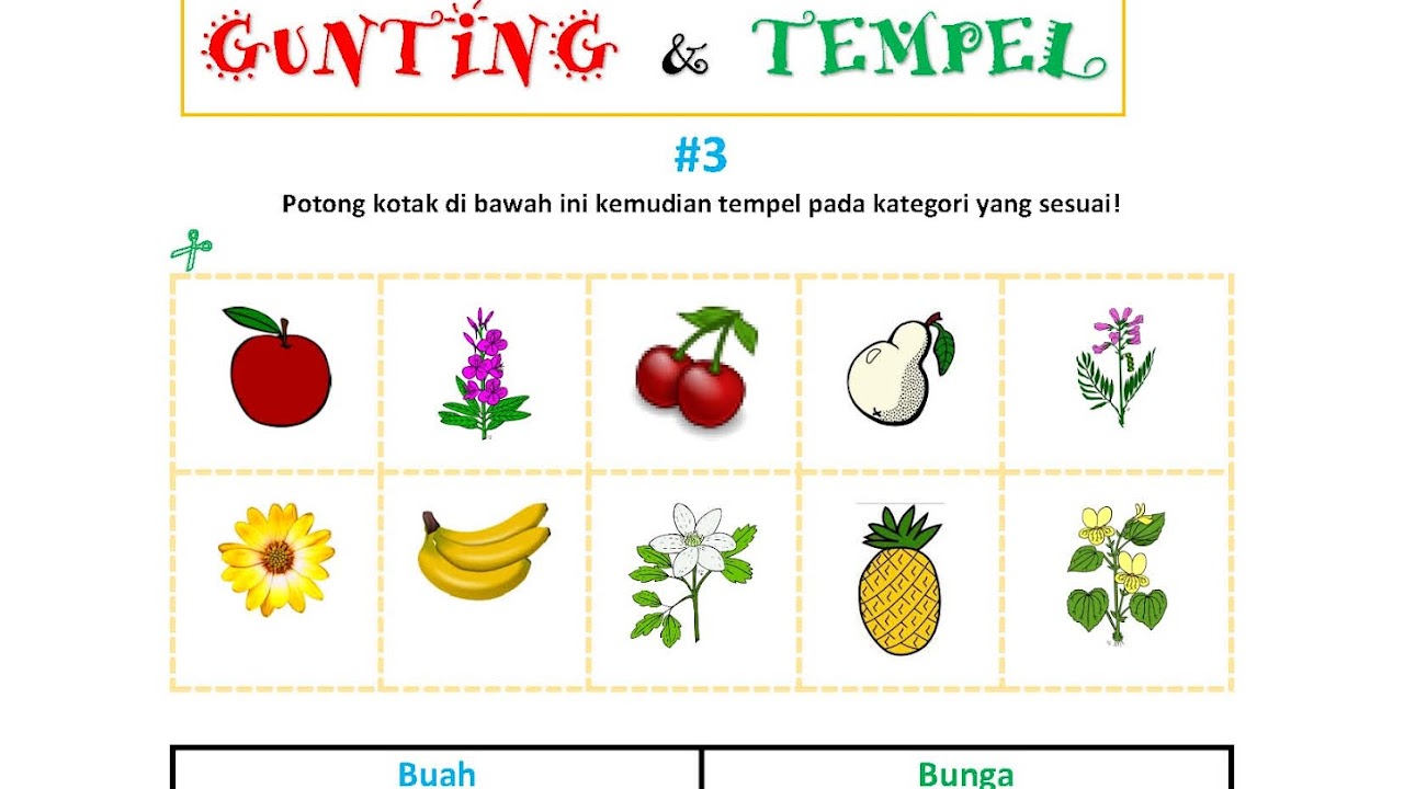 Detail Gunting Tempel Contoh Gambar Menggunting Dan Menempel Untuk Anak Tk Nomer 42