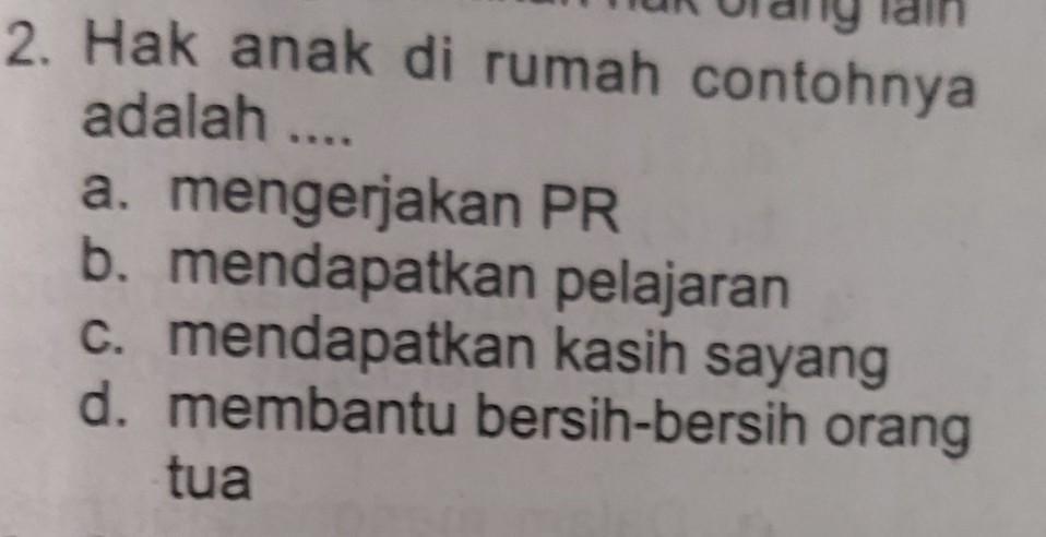 Detail Hak Anak Di Rumah Contohnya Adalah Nomer 24