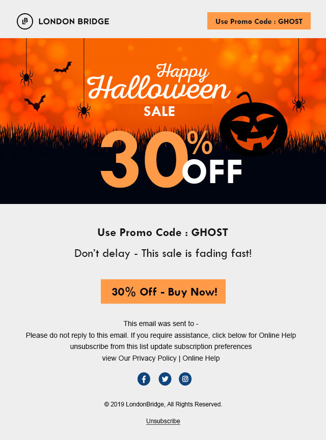 Detail Halloween Email Template Nomer 13