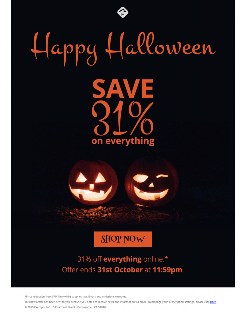Detail Halloween Email Template Nomer 19
