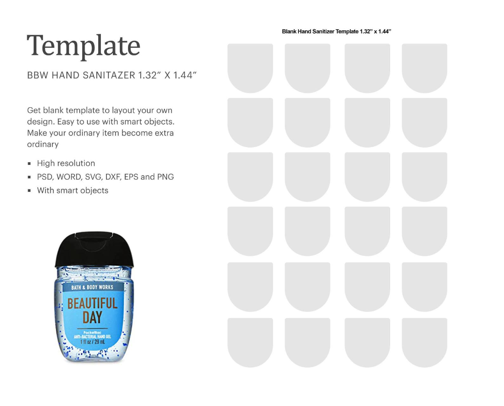 Detail Hand Sanitizer Sticker Template Nomer 3