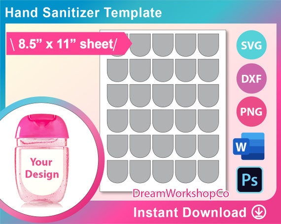 Detail Hand Sanitizer Sticker Template Nomer 36