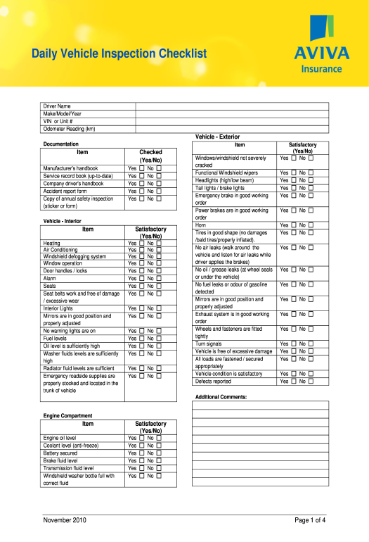 Detail Handover List Template Nomer 39