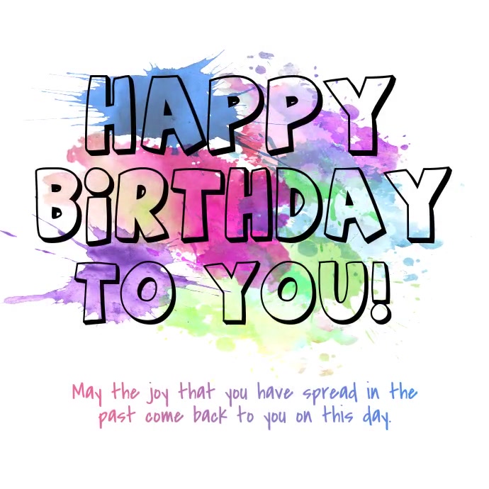Detail Happy Birthday Animation Template Nomer 2
