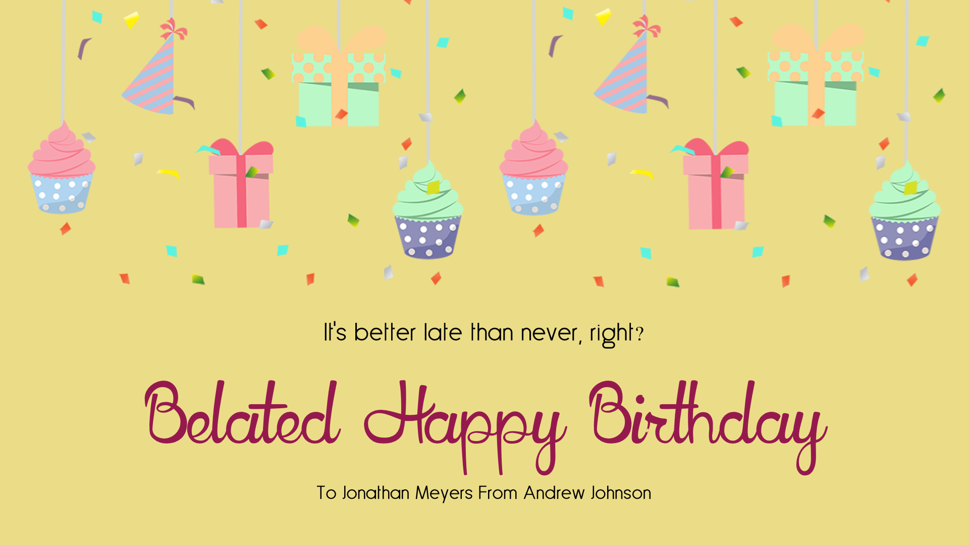 Detail Happy Birthday Animation Template Nomer 4