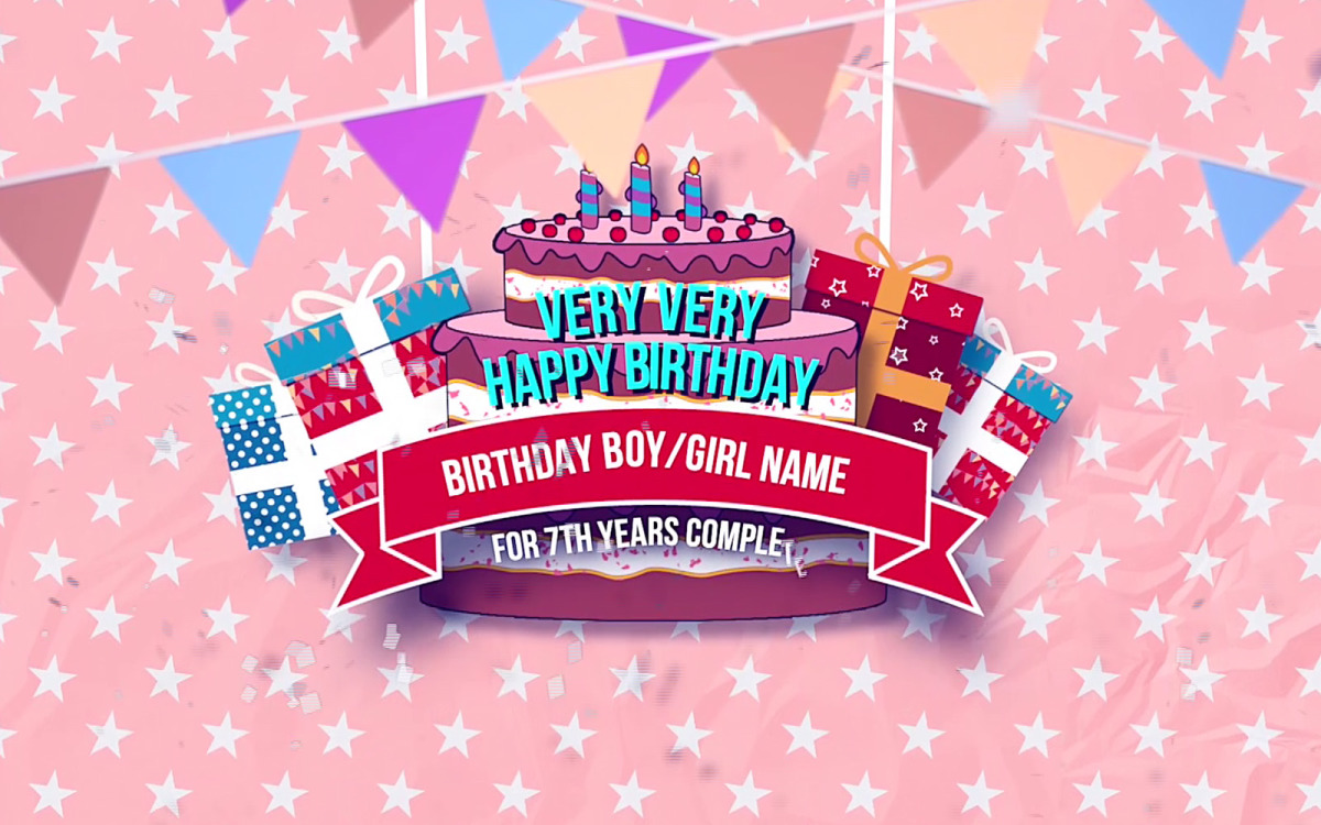 Detail Happy Birthday Animation Template Nomer 34