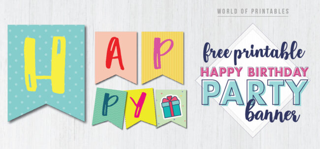 Detail Happy Birthday Banner Template Nomer 3