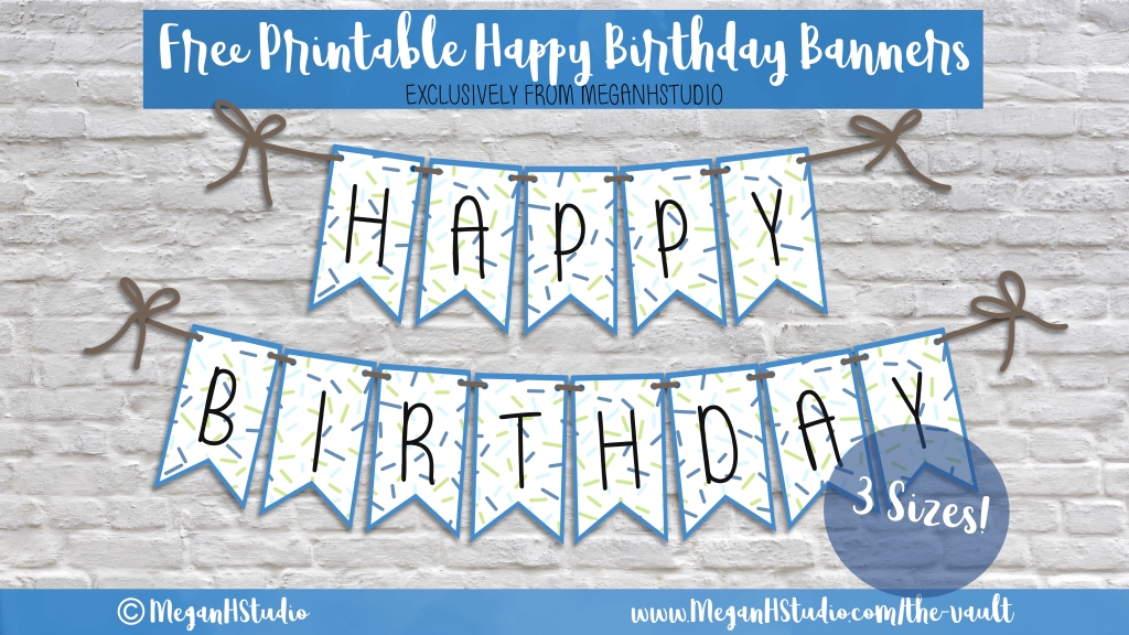 Detail Happy Birthday Banner Template Nomer 34