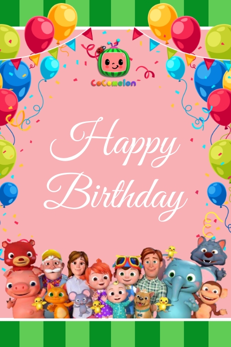 Detail Happy Birthday Banner Template Nomer 47