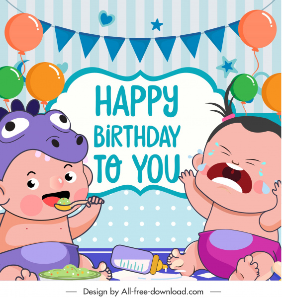 Detail Happy Birthday Banner Template Nomer 54