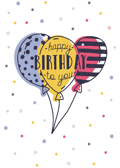 Detail Happy Birthday Card Template Nomer 31