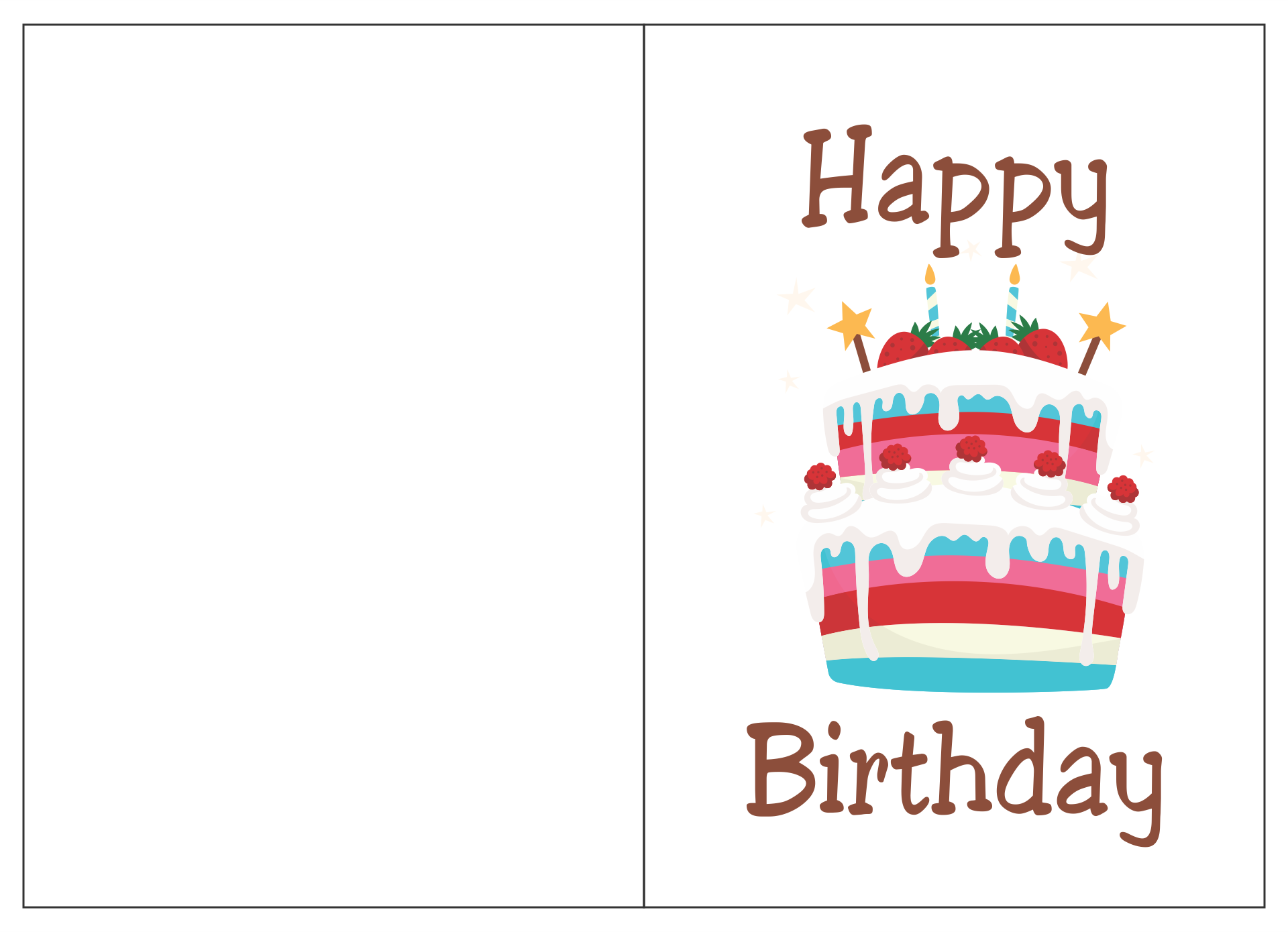 Detail Happy Birthday Card Template Nomer 7