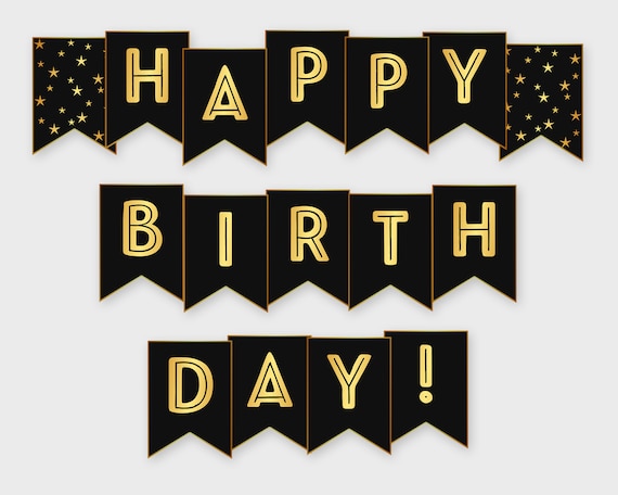 Detail Happy Birthday Flag Template Nomer 4