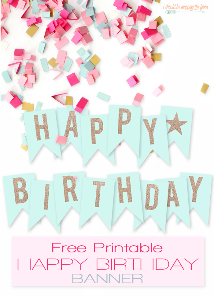 Detail Happy Birthday Flag Template Nomer 41