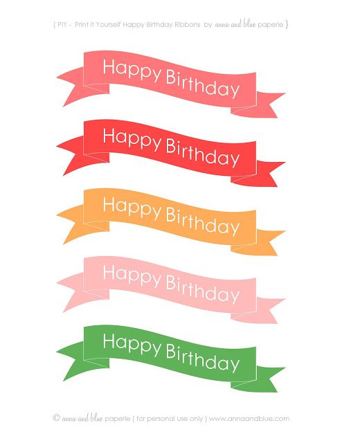 Detail Happy Birthday Topper Template Nomer 3