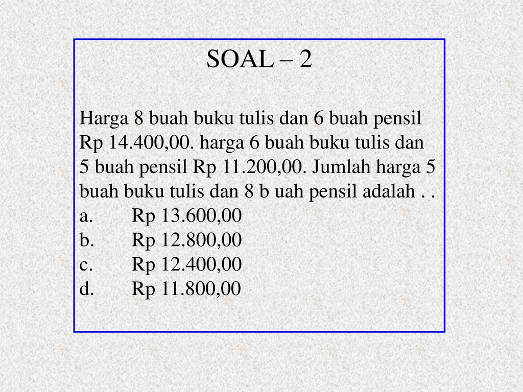 Detail Harga 8 Buah Buku Tulis Dan 6 Buah Pensil Nomer 32