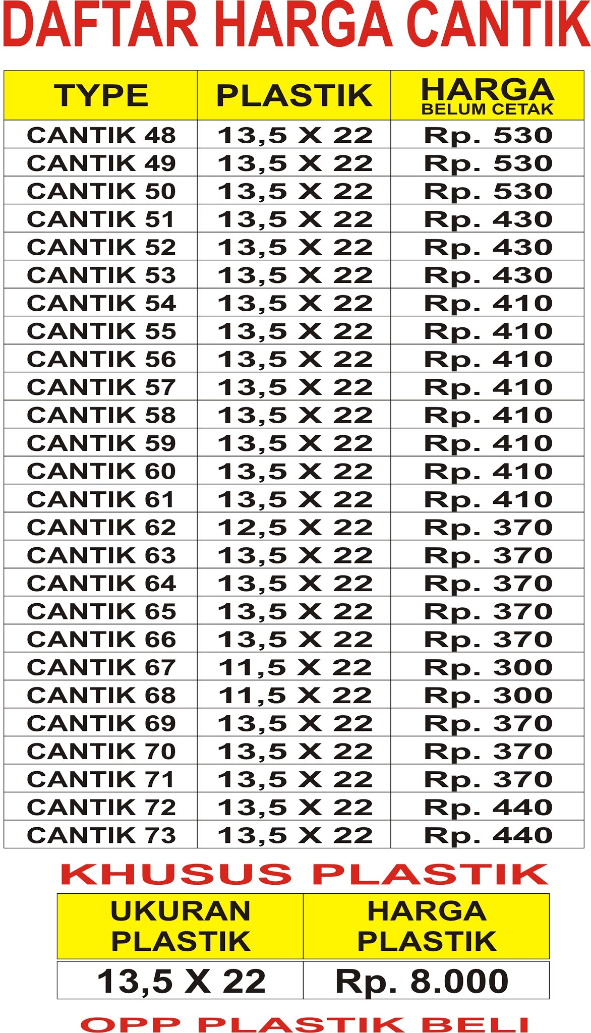 Detail Harga Blangko Undangan Nomer 26