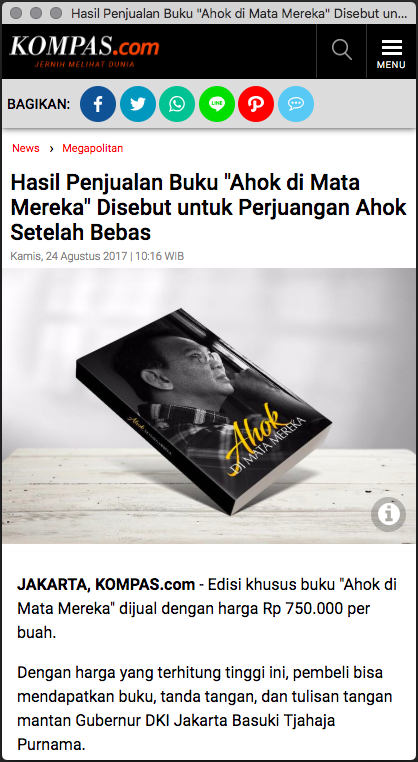 Detail Harga Buku Ahok Di Mata Mereka Nomer 21