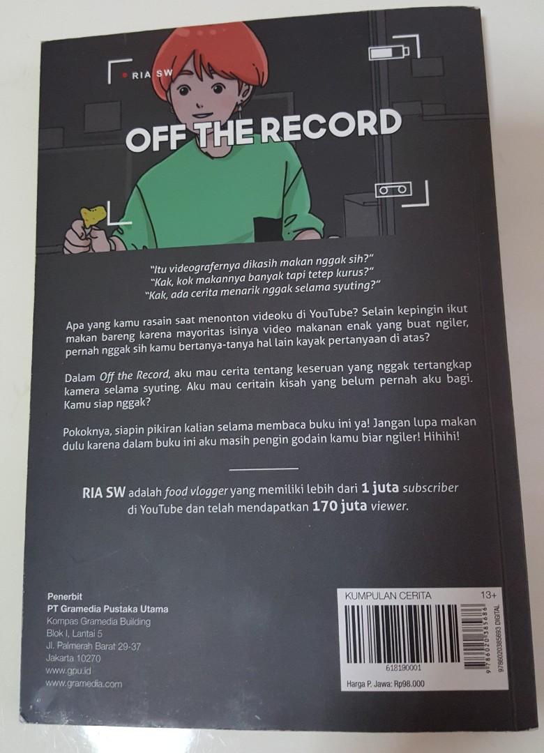 Detail Harga Buku Off The Record Di Gramedia Nomer 44