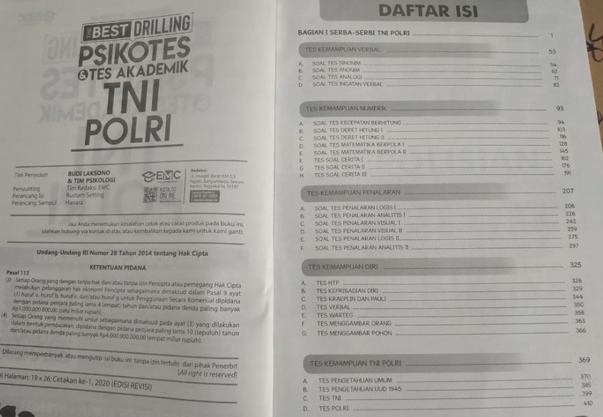 Detail Harga Buku Psikotes Nomer 42