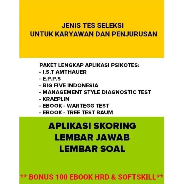 Detail Harga Buku Psikotes Nomer 49