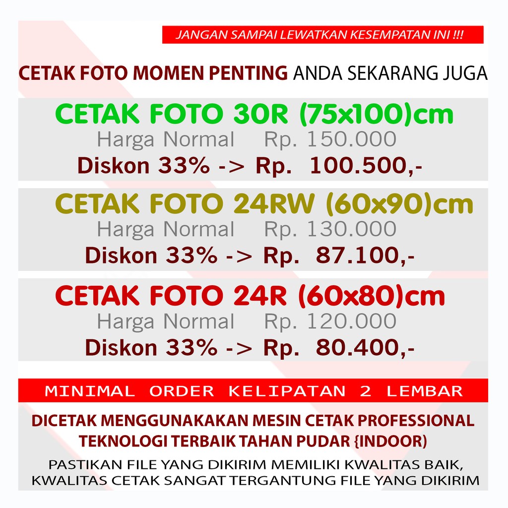 Harga Cetak Foto 30r - KibrisPDR