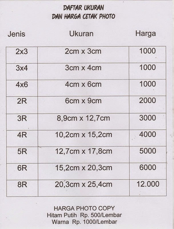 Detail Harga Cetak Foto A4 Nomer 21