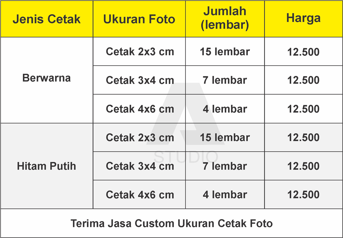 Detail Harga Cetak Pas Foto Nomer 19