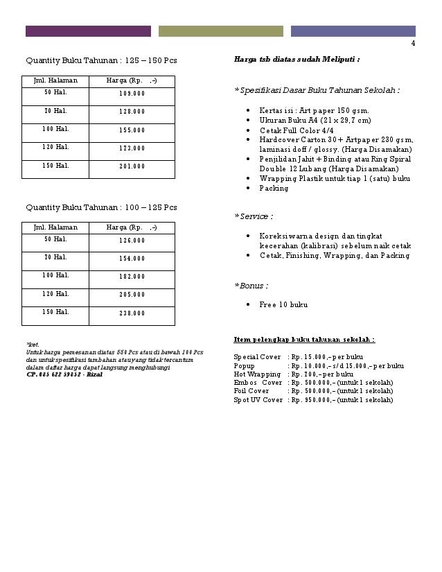 Detail Harga Foto Buku Tahunan Sekolah Nomer 35