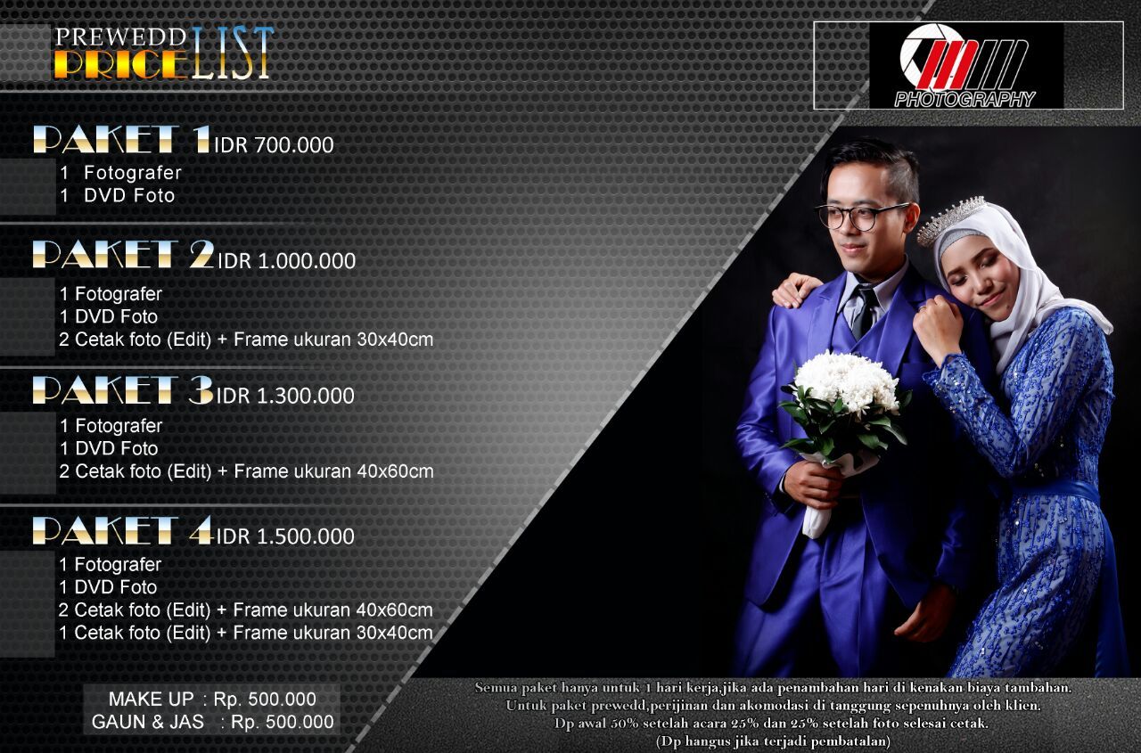 Detail Harga Foto Prewedding Di Studio Nomer 3