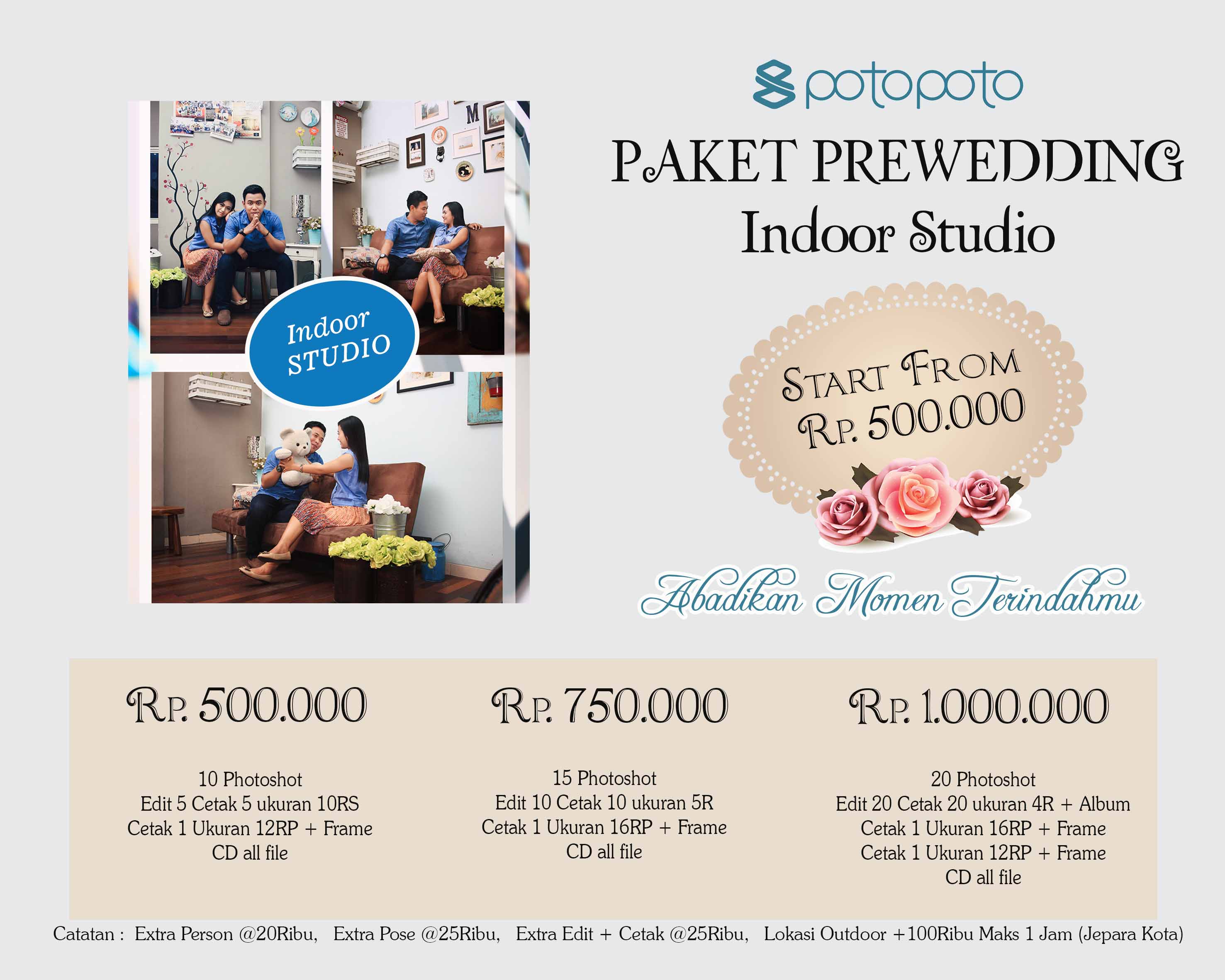 Detail Harga Foto Prewedding Di Studio Nomer 29