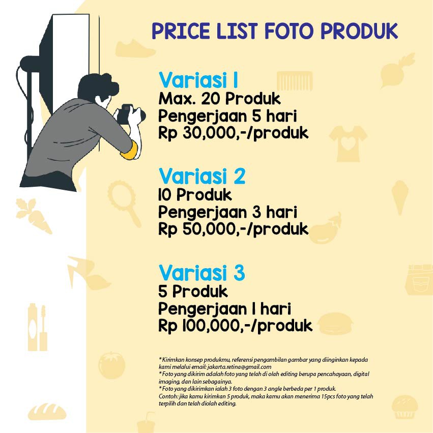 Detail Harga Jasa Foto Produk Nomer 4