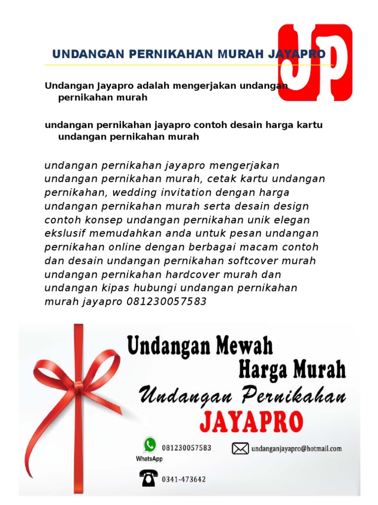 Detail Harga Kartu Undangan Pernikahan Murah Nomer 43