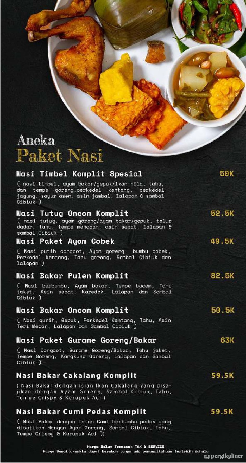 Harga Menu Rumah Makan Cibiuk Bandung - KibrisPDR