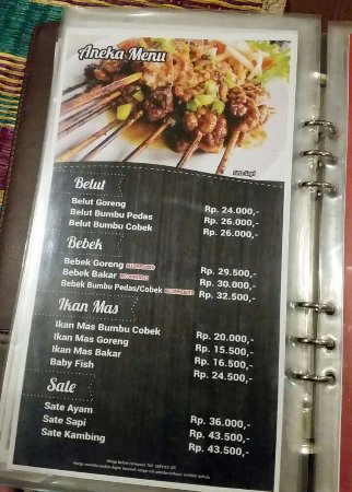 Detail Harga Menu Rumah Makan Cibiuk Bandung Nomer 29