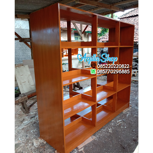 Detail Harga Rak Buku Kayu Perpustakaan Nomer 9