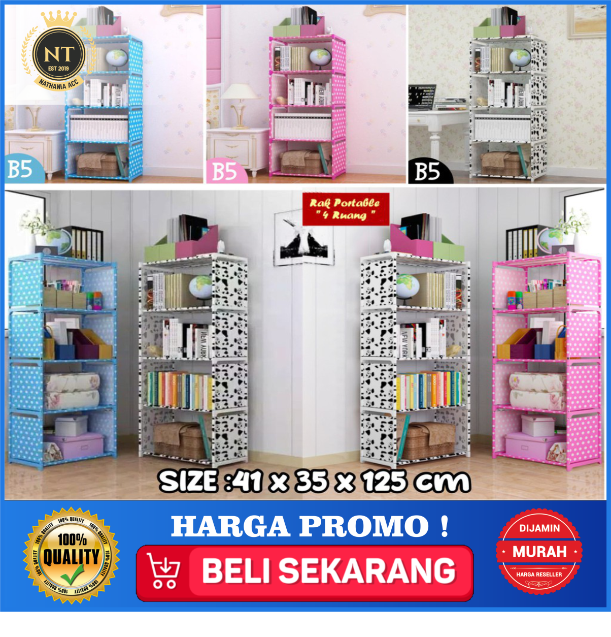 Detail Harga Rak Buku Portable Nomer 41