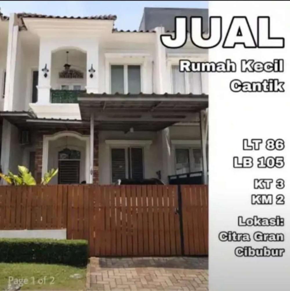 Detail Harga Rumah Citra Gran Cibubur 2018 Nomer 42