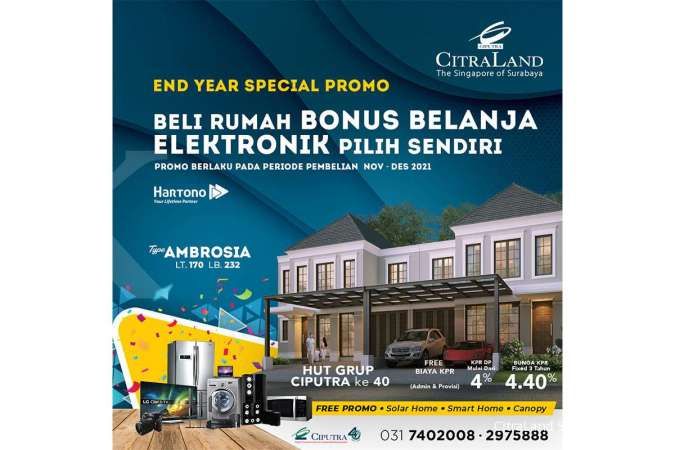 Detail Harga Rumah Citraland Surabaya Nomer 34