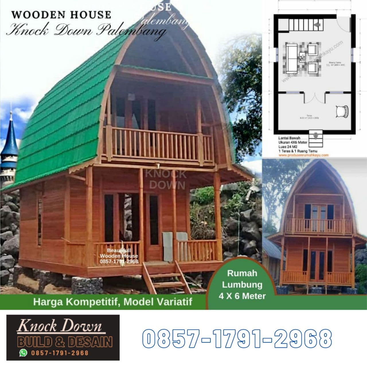 Detail Harga Rumah Kayu Minimalis 2 Lantai Nomer 10