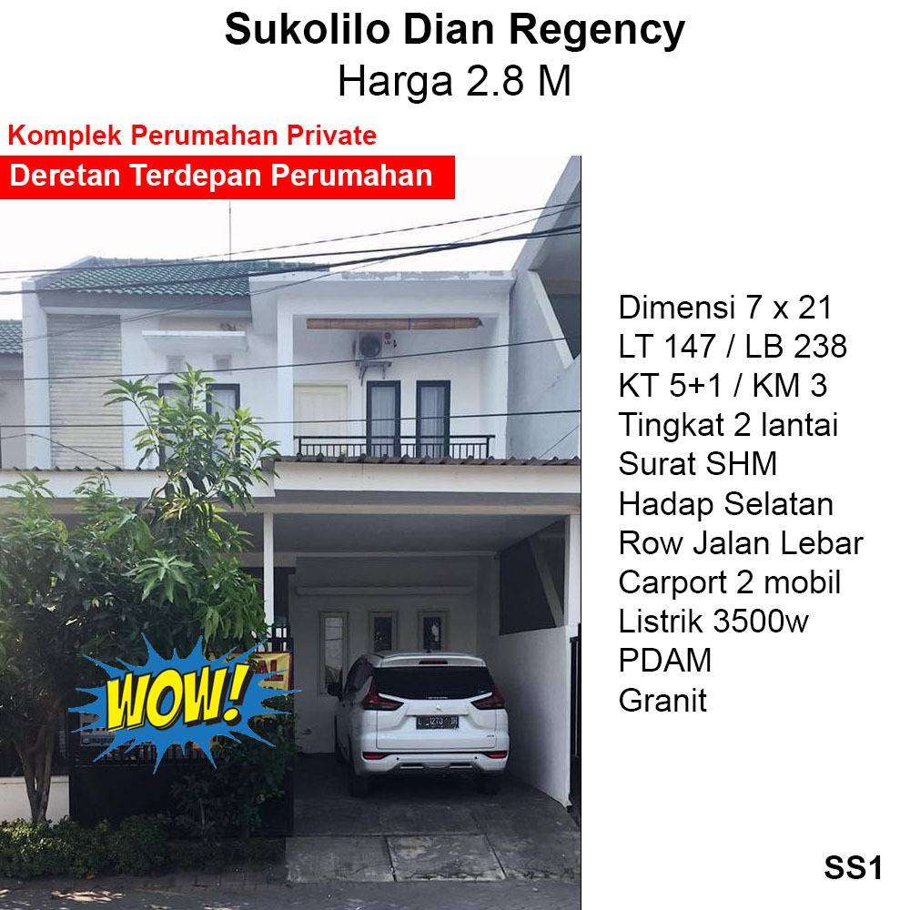 Detail Harga Rumah Sukolilo Dian Regency 1 Nomer 11