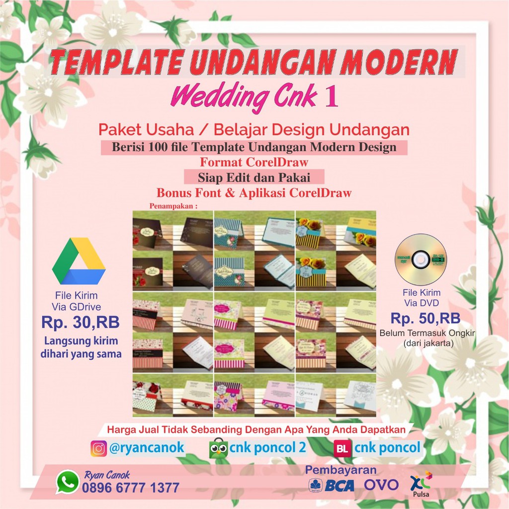 Detail Harga Sablon Undangan Nomer 2