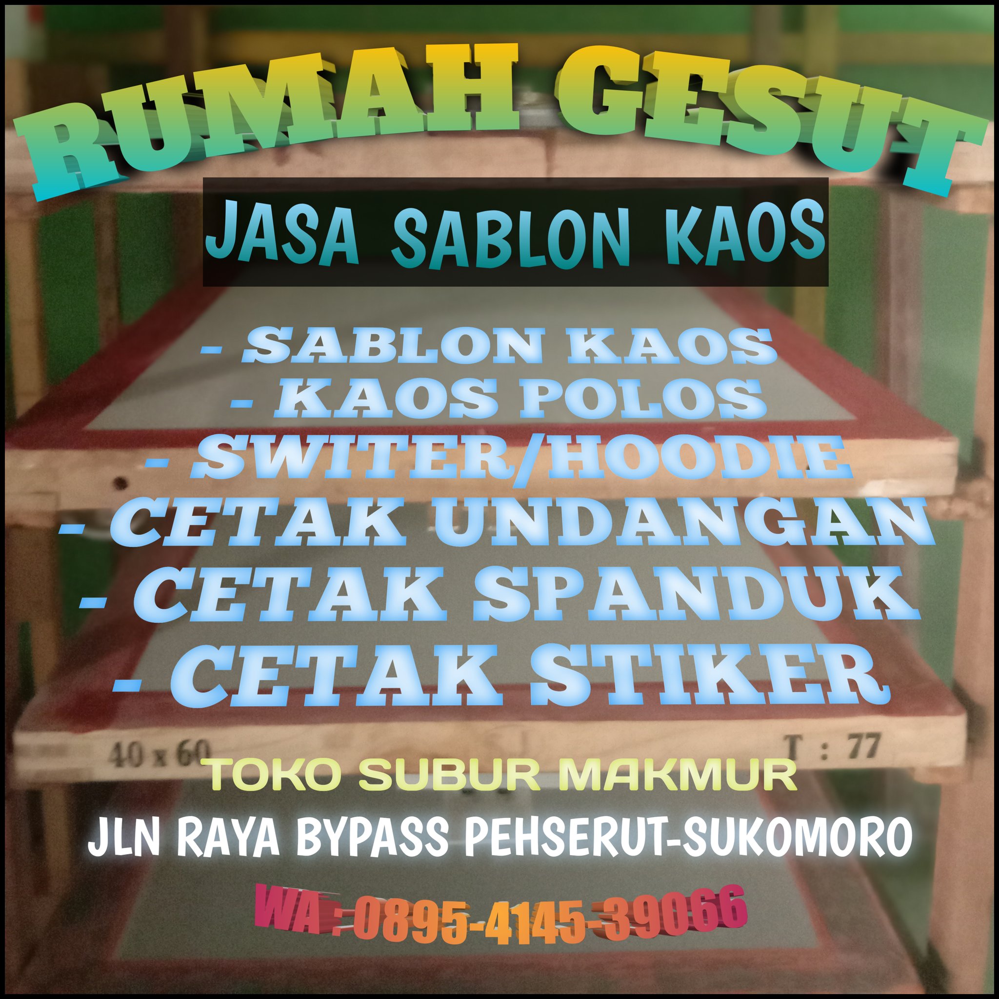 Detail Harga Sablon Undangan Nomer 13