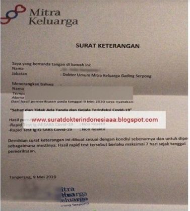 Detail Harga Surat Keterangan Sehat Nomer 10